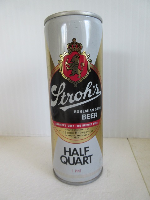 Stroh's - 1 Pint - no UPC - tall 16oz